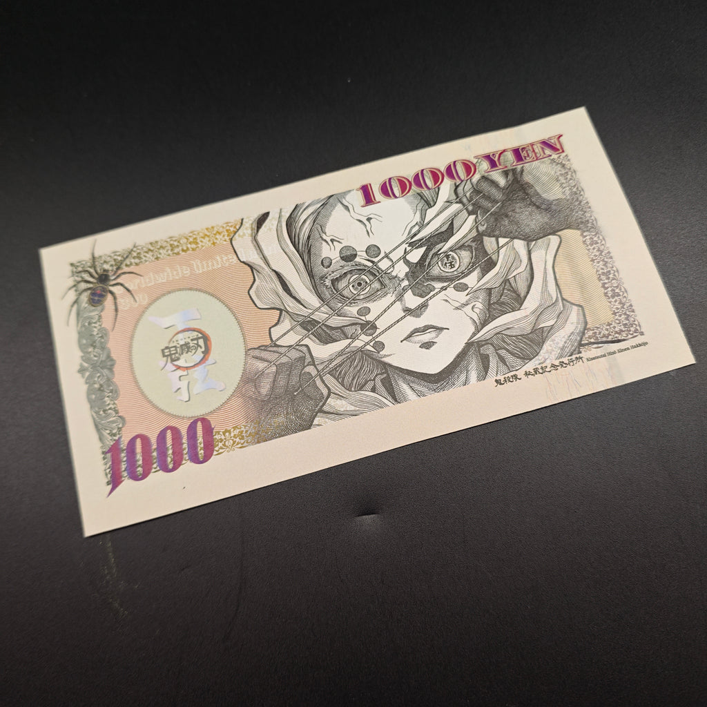 [Limited 300] Demon Slayer Rui Handmade Collectible Bill | Anti-Counterfeit Ink | Hand Silkscreen Printed