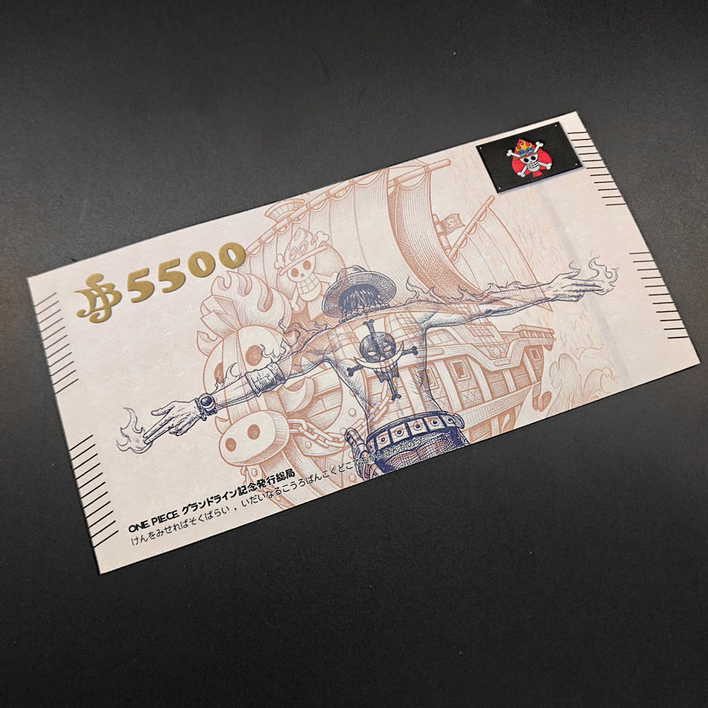 [Limited 300] One Piece Ace Handmade Collectible Bill | Anti-Counterfeit Ink | Hand Silkscreen Printed