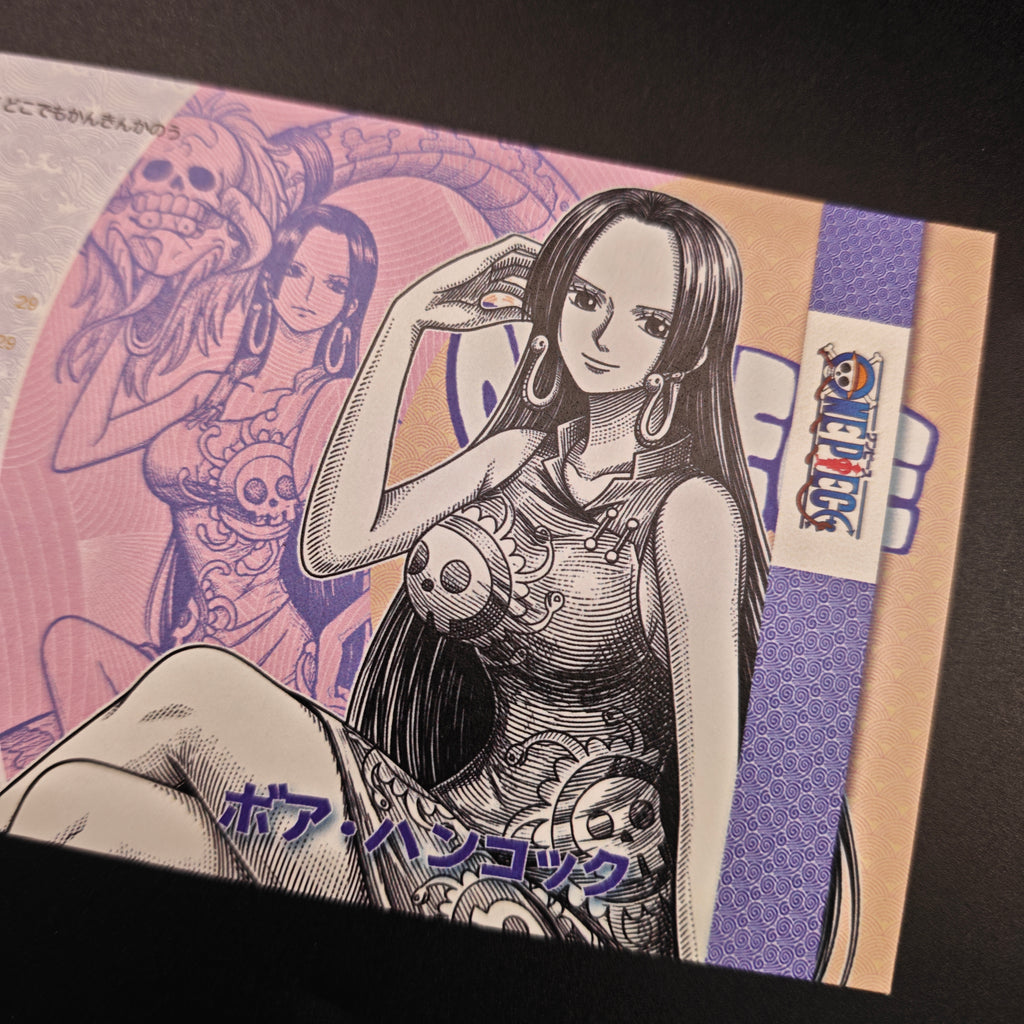 [Limited 300] One Piece Boa Hancock Handmade Collectible Bill | Anti-Counterfeit Ink | Hand Silkscreen Printed