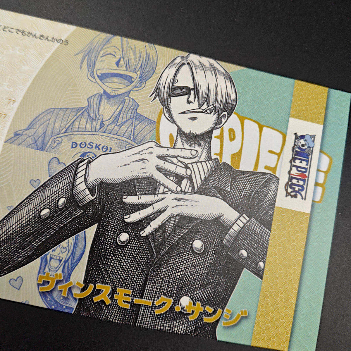 [Limited 300] One Piece Sanji Handmade Collectible Bill | Anti-Counterfeit Ink | Hand Silkscreen Printed